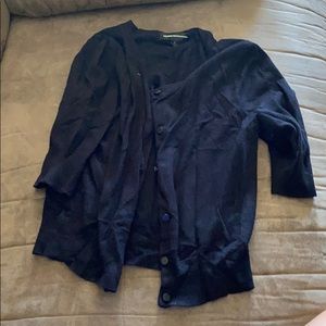 Black 3/4 sleeve Cardigan